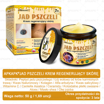 🐝ΑPΚΑPK® Jad Pszczoły Kompleksowy Krem✨pomaga w leczeniu problemów skórnych, takich jak: zmarszczki, blizny, plamy pigmentacyjne, rozstępy, trądzik, łuszczyca, egzema, zmiany skórne, podrażnienia, stany zapalne i inne problemy skórne🔥