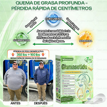 𝐆𝐞𝐞𝐋𝐞𝐦𝐨𝐧® 𝐆𝐥𝐮𝐦𝐚𝐬𝐞𝐭𝐢𝐝𝐚 𝟖 𝐞𝐧 𝟏 𝐏𝐚𝐫𝐜𝐡𝐞 𝐍𝐚𝐧𝐨 𝐌𝐢𝐜𝐫𝐨𝐚𝐠𝐮𝐣𝐚𝐬 𝐏𝐚𝐫𝐚 𝐀𝐝𝐞𝐥𝐠𝐚𝐳𝐚𝐫 𝐲 𝐒𝐚𝐥𝐮𝐝 (Solo una vez al día, cambios visibles en 7 días) Para obesidad, salud cardiovascular, diabetes, apnea del sueño, glándula tiroides, salud intestinal, problemas articulares y más