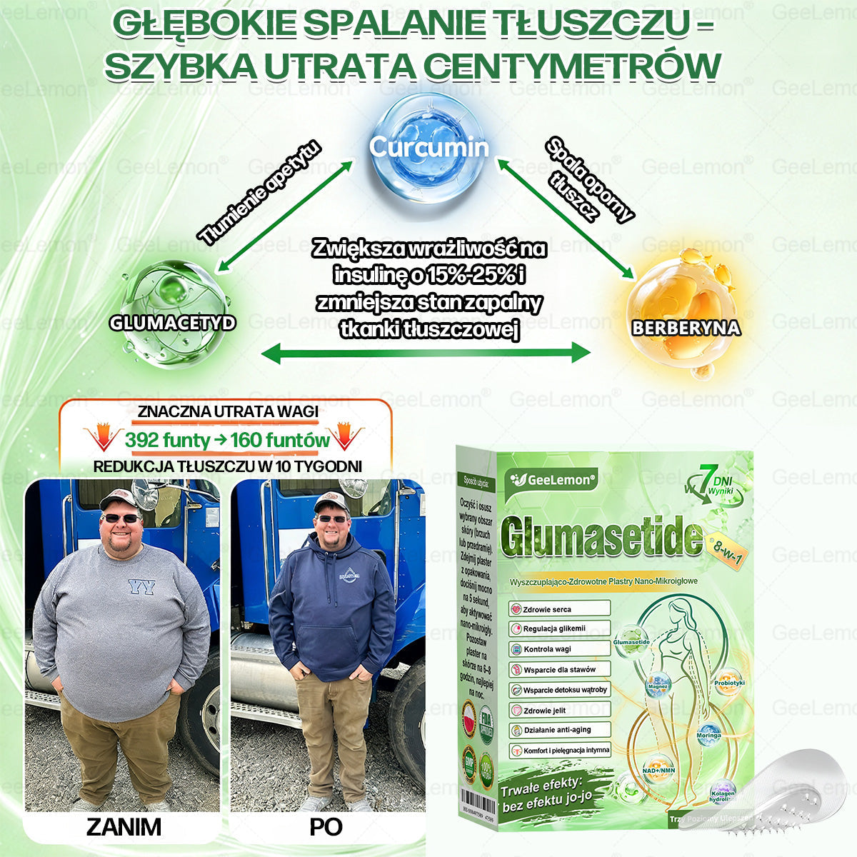💖Oficjalny Sklep | 👩‍⚕️🎁 𝐆𝐞𝑒𝐿𝑒𝐦𝐨𝐧® 𝐆𝐥𝐮𝐦ase𝐭𝐢𝐝𝐞 𝟖 𝐰 𝟏 Smukły i Zdrowy Nano Plaster z Mikronakłuciami 🇵🇱(Tylko raz dziennie, widoczne zmiany już w 7 dni)✅ Na otyłość, 🅛🅞🅞🅢🅔 🅢🅚🅘🅝 wiotką skórę, cukrzycę, bezdech senny, problemy ze stawami i wiele więcej
