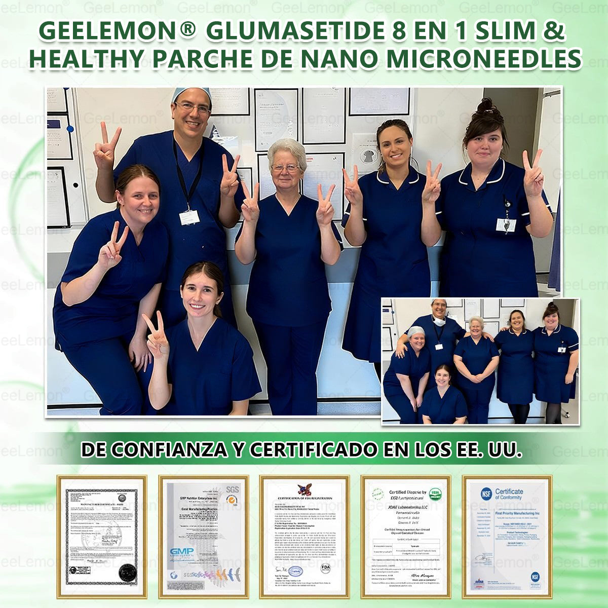 𝐆𝐞𝐞𝐋𝐞𝐦𝐨𝐧® 𝐆𝐥𝐮𝐦𝐚𝐬𝐞𝐭𝐢𝐝𝐚 𝟖 𝐞𝐧 𝟏 𝐏𝐚𝐫𝐜𝐡𝐞 𝐍𝐚𝐧𝐨 𝐌𝐢𝐜𝐫𝐨𝐚𝐠𝐮𝐣𝐚𝐬 𝐏𝐚𝐫𝐚 𝐀𝐝𝐞𝐥𝐠𝐚𝐳𝐚𝐫 𝐲 𝐒𝐚𝐥𝐮𝐝 (Solo una vez al día, cambios visibles en 7 días) Para obesidad, salud cardiovascular, diabetes, apnea del sueño, glándula tiroides, salud intestinal, problemas articulares y más