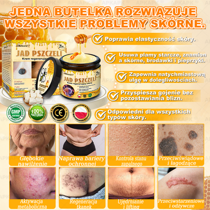 🐝ΑPΚΑPK® Jad Pszczoły Kompleksowy Krem✨pomaga w leczeniu problemów skórnych, takich jak: zmarszczki, blizny, plamy pigmentacyjne, rozstępy, trądzik, łuszczyca, egzema, zmiany skórne, podrażnienia, stany zapalne i inne problemy skórne🔥