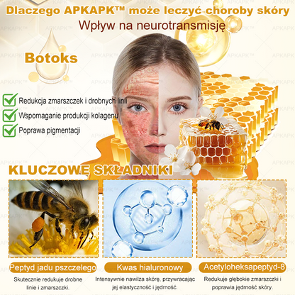 🐝ΑPΚΑPK® Jad Pszczoły Kompleksowy Krem✨pomaga w leczeniu problemów skórnych, takich jak: zmarszczki, blizny, plamy pigmentacyjne, rozstępy, trądzik, łuszczyca, egzema, zmiany skórne, podrażnienia, stany zapalne i inne problemy skórne🔥