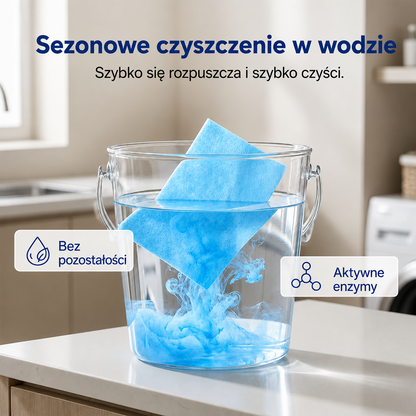 🎁 Zostało tylko 5 zestawów! Dodatkowe 50% zniżki na rozpuszczalne w wodzie chusteczki do czyszczenia podłóg! 🧹 Zamów teraz i oszczędzaj!