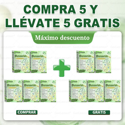 𝐆𝐞𝐞𝐋𝐞𝐦𝐨𝐧® 𝐆𝐥𝐮𝐦𝐚𝐬𝐞𝐭𝐢𝐝𝐚 𝟖 𝐞𝐧 𝟏 𝐏𝐚𝐫𝐜𝐡𝐞 𝐍𝐚𝐧𝐨 𝐌𝐢𝐜𝐫𝐨𝐚𝐠𝐮𝐣𝐚𝐬 𝐏𝐚𝐫𝐚 𝐀𝐝𝐞𝐥𝐠𝐚𝐳𝐚𝐫 𝐲 𝐒𝐚𝐥𝐮𝐝 (Solo una vez al día, cambios visibles en 7 días) Para obesidad, salud cardiovascular, diabetes, apnea del sueño, glándula tiroides, salud intestinal, problemas articulares y más