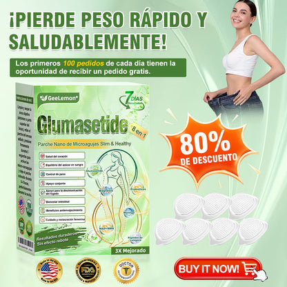 𝐆𝐞𝐞𝐋𝐞𝐦𝐨𝐧® 𝐆𝐥𝐮𝐦𝐚𝐬𝐞𝐭𝐢𝐝𝐚 𝟖 𝐞𝐧 𝟏 𝐏𝐚𝐫𝐜𝐡𝐞 𝐍𝐚𝐧𝐨 𝐌𝐢𝐜𝐫𝐨𝐚𝐠𝐮𝐣𝐚𝐬 𝐏𝐚𝐫𝐚 𝐀𝐝𝐞𝐥𝐠𝐚𝐳𝐚𝐫 𝐲 𝐒𝐚𝐥𝐮𝐝 (Solo una vez al día, cambios visibles en 7 días) Para obesidad, salud cardiovascular, diabetes, apnea del sueño, glándula tiroides, salud intestinal, problemas articulares y más